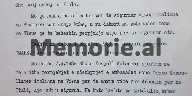 Raport sekret i diplomatit nga Viena: “Si na iku dhe u arratis në Budapest, violinisti Arben Spahiu, pasi na tha…” / Ngjarja e bujshme në ’89-ën, që u mbajt e fshehtë