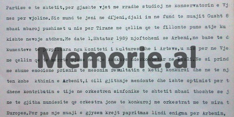 Raport sekret i diplomatit nga Viena: “Si na iku dhe u arratis në Budapest, violinisti Arben Spahiu, pasi na tha…” / Ngjarja e bujshme në ’89-ën, që u mbajt e fshehtë