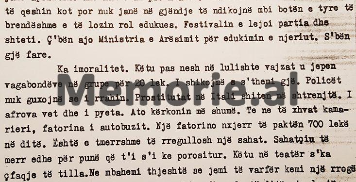Letra për Ramiz Alinë: “Dekori i operas ‘Traviata’ ishte tepër ekstravagant. Aktorët që interpretuan ishin veshur me dekolte…”/ Mbledhja e Operas dhe Baletit e 18 marsit ‘73