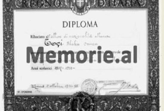 The mystery of the murder of Shahin Toçi in the Military Academy of Rome, after he refused to take the military oath in front of the Italian flag, on March 26, 1939!