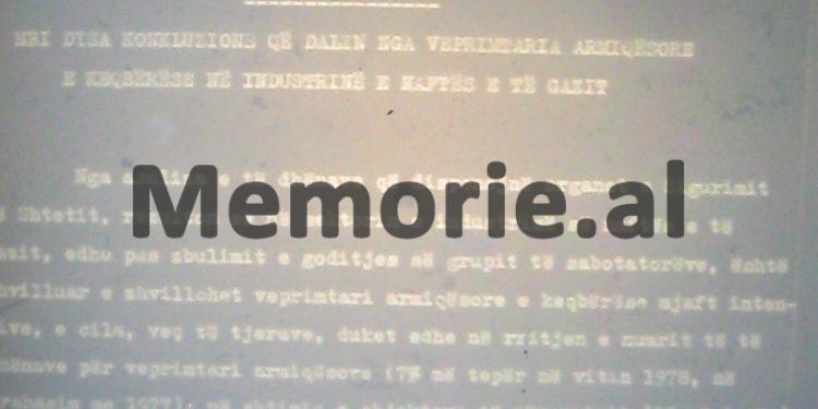 “Shoku Enver, po të dërgoj raportin për veprimtarinë armiqësore në naftë dhe emrat e inxhinierëve agjentë…”/ Letra sekrete e Kadri Hazbiut në ’79-ën