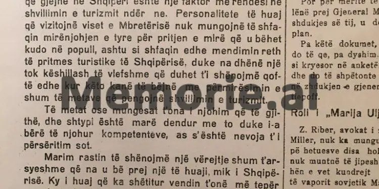 “Dardha, qëndron në radhën e parë të vendeve t’ona klimaterike dhe si shoqëri e zhvilluar, pasi…”/ Kur shtypi i Monarkisë së Zogut, promovonte turizmin