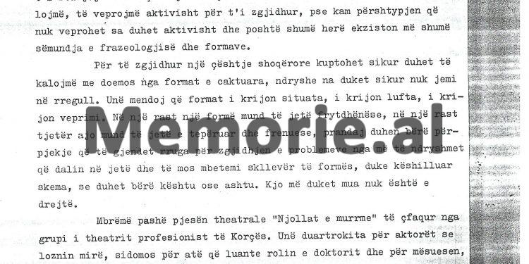 “Teatri ‘Andon Zako Çajupi’, e dënoi veprën dhe shfaqi mendimin ta kthej flamurin, por kjo mendojmë të bëhet pa bujë…”/ Raporti i Ministrisë së Kulturës në ’69-ën