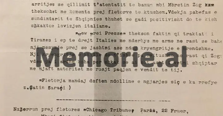 “Fletorja ‘Stunde’ deklaron se dashtunija e Mbretit Zog për baroneshën Maria de Janko, i shkaktoi…”/ Shkrimet e shtypit botëror për atentatin ndaj Zogut në Vjenë më 20 shkurt 1931