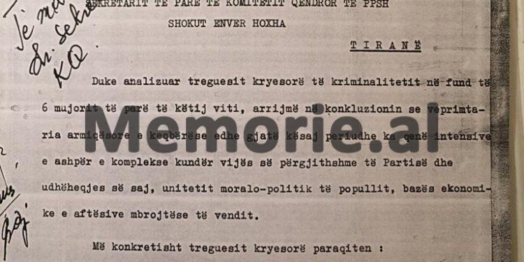 Letra për Enverin: “Në pikën kufitare Zogaj, edhe pse pesë herë u ndez prozhektori, dy armiq nuk u zbuluan dhe të asgjesoheshin…”/ Raporti sekret i Feçor Shehut në 1980-ën