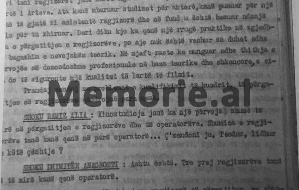 “Përse deri tani ju nuk keni mundur të shisni në Perëndim asnjë nga filmat tanë, apo se Europa …”?!/ Debati i Ramiz Alisë me drejtuesit e Kinostudios në sekretariatin e Komitetit Qendror, në 1990-ën