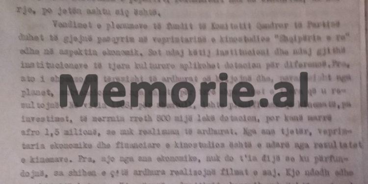 Pirro Kondi: “Në shpërblimin që marrin, mezi dallohet artisti i talentuar, siç është Robert Ndrenika, nga ai që…”/ Debatet për kinematografinë në Komitetin Qendror në ’90-ën