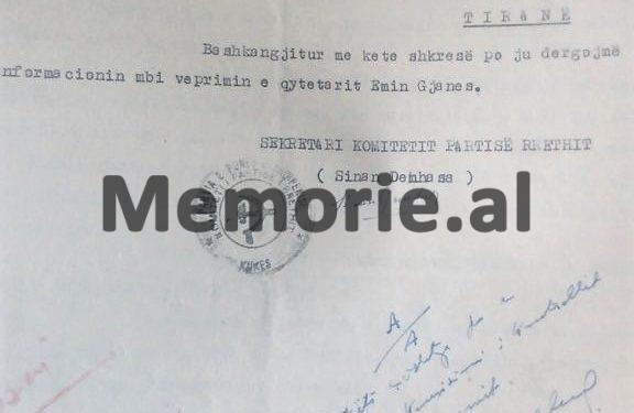 Letra sekrete e Hysni Kapos: “Kush është ky Jemin Gjana, që s’pranon të heqë antenën e televizorit të Jugosllavisë…”/ Ngjarja në ‘73-in në minierën e Gjegjanit, Kukës