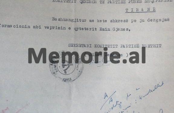 Letra sekrete e Hysni Kapos: “Kush është ky Jemin Gjana, që s’pranon të heqë antenën e televizorit të Jugosllavisë…”/ Ngjarja në ‘73-in në minierën e Gjegjanit, Kukës