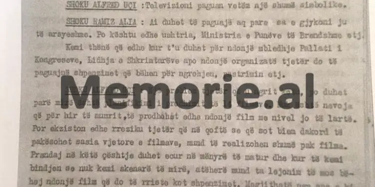 Ramiz Alia: “Në Institutin e Arteve nuk shkoi njeri në mbledhjet e hapura të organizatës bazë, se atje nuk i duan komunistët…”/ Debatet për kinematografinë në Komitetin Qendror, në ’90-tën