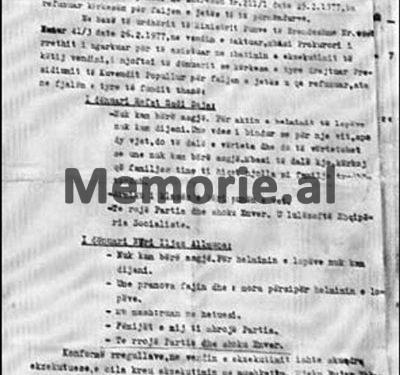 “Në gusht 1975, kanë menduar për të helmuar bagëtitë, fillimisht në stallën e kooperativës bujqësore të Mumajesit dhe…”/ Dosja gjyqësore e “Grupit sabotator të Baldushkut”