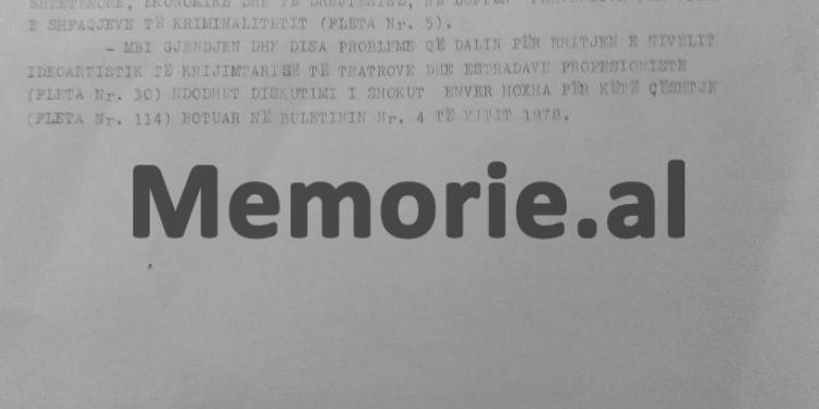Diskutimi i panjohur i Pirro Manit: “Ne kemi mbajtur afër djem të rinj, si: Pecani, Minga, Prifti dhe Qirjaqi, të cilët…”/ Mbledhja me Enver Hoxhën në Komitetin Qendror, maj, 78