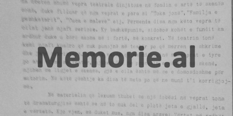 Diskutimi i panjohur i Tano Banushit: “Shoku Enver, ne të estradave quhemi gazetë folse artistike e Partisë dhe në këtë mënyrë…”/ Mbledhja në Komitetin Qendror, maj, 78