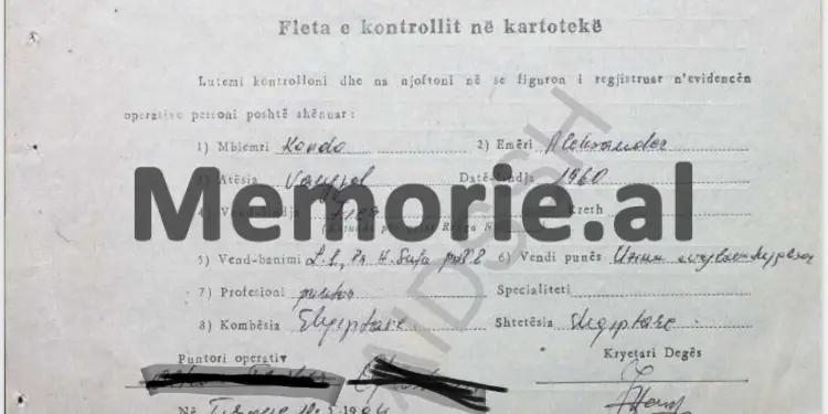 “Aleksandër Kondo shprehet: Hë mo, a do bëjë gjë ai Sekretari i I-rë i Partisë, apo jo, a do t’i rrisë rrogat, apo….”?! / Raporti i Sigurimi të Shtetit