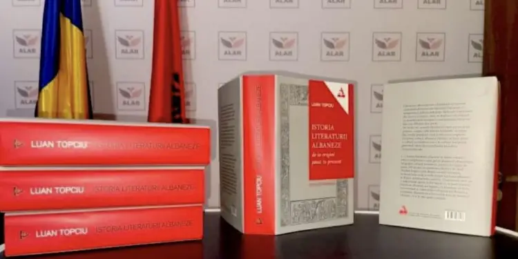 HISTORIA E LETËRSISË SHQIPE NË RUMANI – KRYEPUNË  E DR. LUAN TOPÇIUT…
