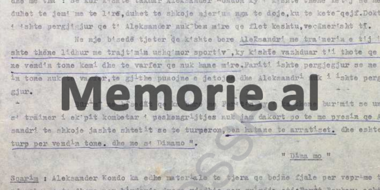 “Aleksandër Kondo rrihet me njerëzit dhe me policët, ndjek modën e huaj, inçizon e dëgjon magnetofonin me zë të lartë, me muzikë xhazi…”/ Dosja sekrete