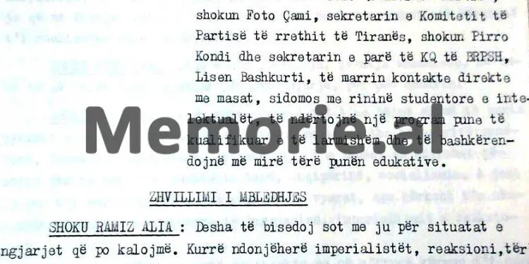 Ramiz Alia në mbledhjen e Byrosë: “Kadare të mbajë qëndrim për ngjarjet e 2 korrikut të ambasadave, ose të dalë në anën e armikut…”/ Çfarë thanë për shkrimtarin e njohur, Bashkurti dhe Xhelil Gjoni?