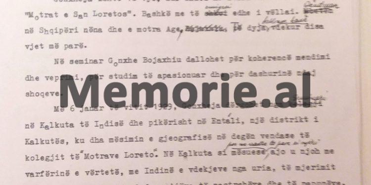 “Ardhja e saj, nuk do kalojë pa bujë dhe do bien poshtë edhe pretendimet e shpifjet, se në vendin tonë, besimtarët e klerikët, persekutohen e vriten…”/ Dosja sekrete për Nënë Terezën
