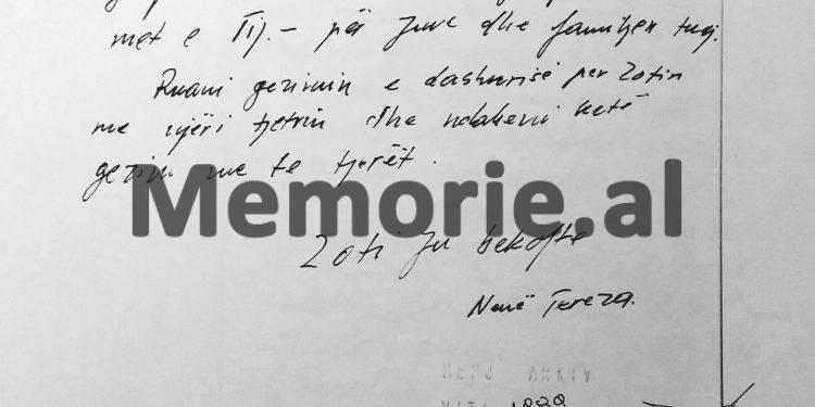 “Edhe pse Nënë Tereza thoshte se nuk dinte shqip, ajo kuptonte shumë mirë, kurse shoqëruesja e saj e mbajti të fshehur aparatin fotografik dhe …”/ Dosja sekrete e vizitës në gusht’89