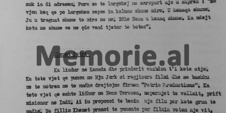 “Edhe pse shoqja Nexhmije dhe shoku Reiz Malile i kërkuan të fliste diçka për Kosovën, shoqëruesja e Nënë Terezës me origjinë nga Peja…”/ Vizita në Shqipëri në gusht ’89