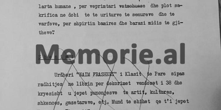 The secret report of Minister Reiz Malile: “Let us leave the invitation of the Charity Association ‘Mother Teresa’ from Germany, for Ismail Kadare, in silence and…” / Letter sent to Sofokli Lazri