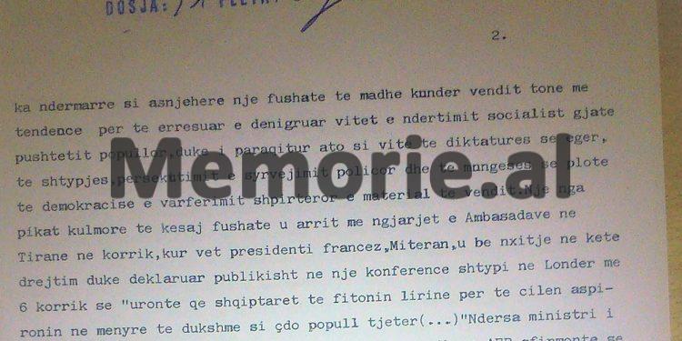 Relacioni i ambasadës shqiptare në Paris: “Dezertimi i Kadaresë në Francë s’ishte i rastit, ai eklipsoi mbledhjen e Konferencës së Ministrave të Ballkanit në Tiranë dhe…”/