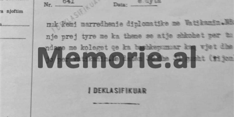 “Në aktivitetin që organizon ambasada e Vatikanit, për nder të Papës, mos shkoni dhe…”/ Korrespodenca sekrete me ambasadën shqiptare në Algjer në ’90-ën