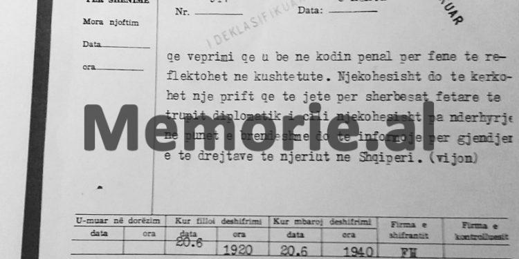 Relacioni i ambasadorit nga Roma: “Sekretari i Shtetit të Vatikanit, kërkon të vijë në Shqipëri për të takuar Nikolla Troshanin, që banon në…”/ Zbulohet korrespodenca sekrete e vitit 1990