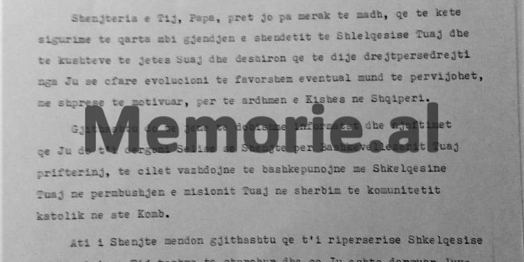 Relacioni i ambasadorit nga Roma: “Sekretari i Shtetit të Vatikanit, kërkon të vijë në Shqipëri për të takuar Nikolla Troshanin, që banon në…”/ Zbulohet korrespodenca sekrete e vitit 1990