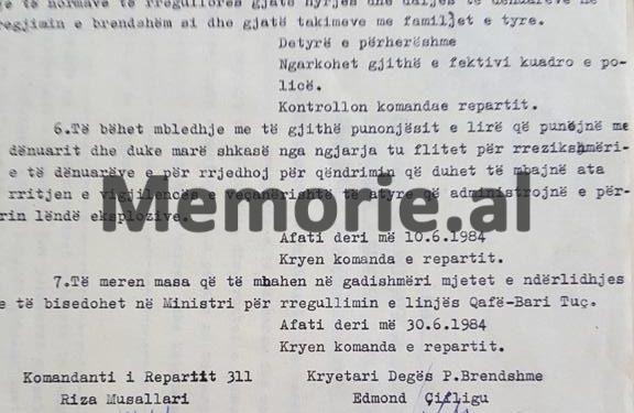 “Të furnizoheni me bomba, gaz lotsjellës, kundragaz e veshje të verdha për të dënuarit, kurse për ushtarët …”/ Udhëzimet e Hekuran Isait pas Revoltës së Qaf-Barit në ’84-ën