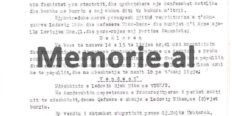 Dëshmia në gjyq: “Akuzat më bahen për inate personale e xhelozi dhe unë dyshoj te shoqja…”/ Fjalët e fundit të ‘Veronikut’ i filmit ‘Vendimi’, kur u dënua me vdekje në ’45-ën, i akuzuar për Qemal Stafën