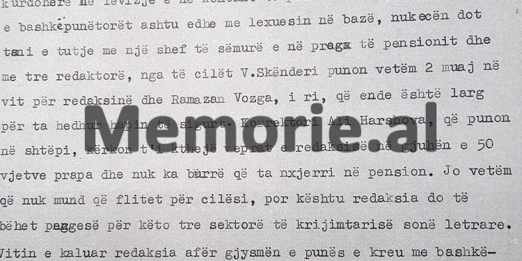 Relacioni për Ramiz Alinë në ’73-in: “Vjersha ‘Lumi’ e Sadik Bejkos e botuar te gazeta ‘Drita’, është e errët, kontradiktore dhe…”/ Raporti i shefit të Shtëpisë Botuese për poetët me ‘gabime ideore’