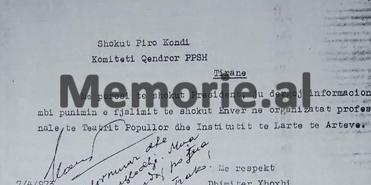 Relacioni për Ramizin: “Paçrami s’pranoi të vihej pjesa për Skënderbeun dhe tha që edhe monumentin nga sheshi…”/ Letra e zv/ministrit të Kulturës për gjendjen në Teatrin Popullor dhe Institutin e Lartë të Arteve