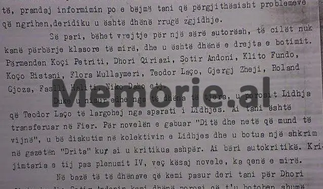 Letra për Kadri Hazbiun: “I dashur shoku ministër, shkrimtarit Teodor Laço i vijnë dollarë nga babai në SHBA-ve që ka…”/ Zbulohet relacioni denoncuese i vitit ’74, për shkrimtarët e njohur, që alarmoi Sigurimin e Shtetit