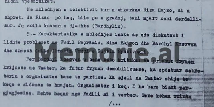 Relacioni për Ramizin: “Paçrami s’pranoi të vihej pjesa për Skënderbeun dhe tha që edhe monumentin nga sheshi…”/ Letra e zv/ministrit të Kulturës për gjendjen në Teatrin Popullor dhe Institutin e Lartë të Arteve