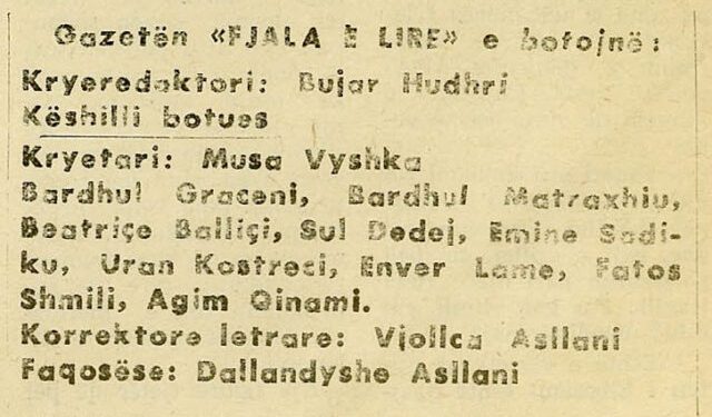 Si e botova para 30 vjetësh gazetën e pavarur “Fjala e lirë”