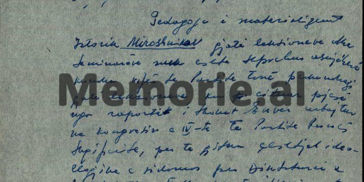 Raporti ‘Tepër sekret’: “Drejtoresha e shkollës, na tha se donte të vinte në Shqipëri me bashkëshortin, që ishte projektues i Pallatit të Kulturës, por…”/ Relacioni për kontradiktat me Moskën në ’61-in