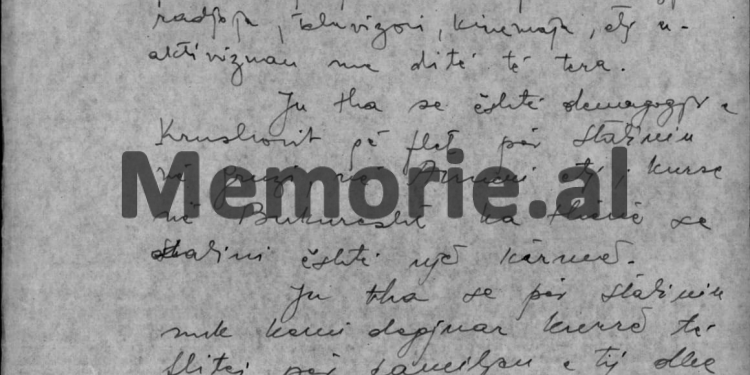 “Sigurimi sovjetik na përgjon kudo dhe shokun tonë Qani Tartale, e kanë fotografuar duke…”/ Relacioni ‘Tepër sekret’ për kontradiktat me Moskën në ’61-in