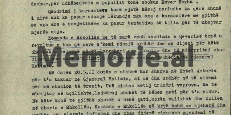 “Mbasi ndenjëm gjysëm ore të rrethuar, kursantët rusë i hodhën armët dhe …”/ Prishja e marrëdhënieve me Bashkimin Sovjetik në ’61-in