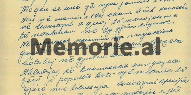 “Mbasi ndenjëm gjysëm ore të rrethuar, kursantët rusë i hodhën armët dhe …”/ Prishja e marrëdhënieve me Bashkimin Sovjetik në ’61-in