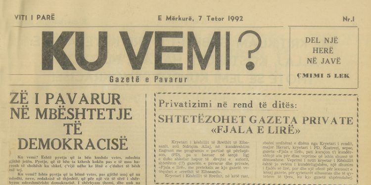 Si e botova para 30 vjetësh gazetën e pavarur “Fjala e lirë”
