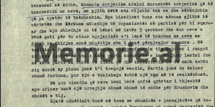 “Shoku Jorgji Pando i tha Kolonel Cibikinit, se po të jetë nevoja dhe me thikë nëpër dhëmbë do ta…”/ Prishja e marrëdhënieve me Bashkimin Sovjetik në ’61-in