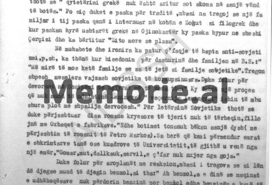 “Ja çfarë bisedojnë për udhëheqjen, Xheviti, Gjovalini, Nuriu, Pëllumb Dishnica, Peço Fidhi dhe Xhaferr Vokshi…”/ Përgjimet e “Vigjëlentit” në Ishullin e Zvërnecit