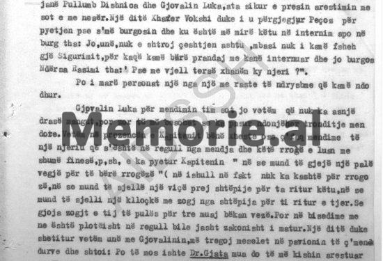 “Pëllumb Dishnica tha se në ‘Pallatin e Brigadave’ ku është kuzhinieri i Zogut, udhëheqësit me familjet e tyre…”/ Përgjimet e të internuarve në Ishullin e Zvërnecit