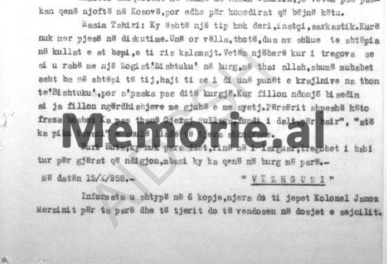 “Ja çfarë bisedojnë për udhëheqjen, Xheviti, Gjovalini, Nuriu, Pëllumb Dishnica, Peço Fidhi dhe Xhaferr Vokshi…”/ Përgjimet e “Vigjëlentit” në Ishullin e Zvërnecit
