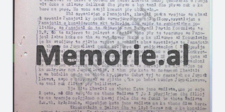 “Xhaviti më tha se arratisja e Panajot Plakut është akt i madh trimërie dhe se ai nga Beogradi…”/ Përgjimet ndaj disidentit komunist që vuajti 32 vite burg!