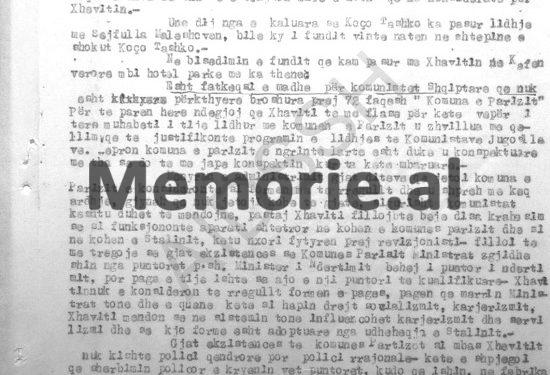 “Xheviti qëndron shumë kohë në zyrë gjoja për të lexuar, por sipas mendimit tim, ai…”/ Përgjimet ndaj disidentit komunist, që vuajti 32 vite burg