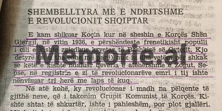 “Në vitin 1936, populli i Korçës e zgjodhi Koçi Xoxen si kryetar të Bashkisë, por qeveria e Mbretit Zog…”/ Kujtimet e panjohura të ish-ministrit që u arratis në ’58-ën në Jugosllavi