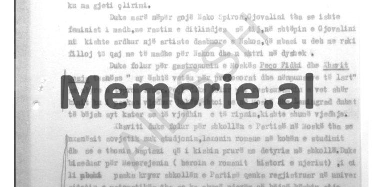 “Gjovalini tha se Nako Spiro ishte feminist i madh, te ditëlindja e tij shkoi e dashura e Nakos, e cila u deh me raki dhe u shtri…”/ Përgjimet e “Vigjëlentit” në Ishullin e Zvërnecit