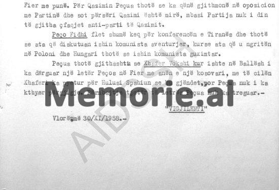 “Gjovalin Luka thotë se: Partia e Punës Shqipërisë, kërkon sot Kosovën që ta djeg dhe të vuaj edhe populli i saj, si ai i Shkodrës…”/ Përgjimet në Ishullin e Zvërnecit